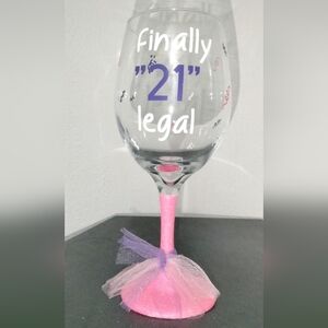 🎊🎊Finally 21 wine  glass🥂
